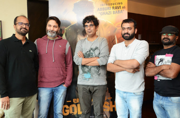 Trivikram Srinivas Launched Abburi Ravi Look In Operation Goldfish Movie, Director Trivikram Launched Abburi Ravi Look In Operation Goldfish Telugu Movie, Trivikram Launches Abburi Ravi As a Ghazi Baba Look In Operation Goldfish Movie, Trivikram Launches Abburi Ravi First Look In Operation Goldfish Telugu Movie, Telugu Filmnagar, Tollywood Photo Gallery, Telugu Movie Photos, Celebrities Photos 2019