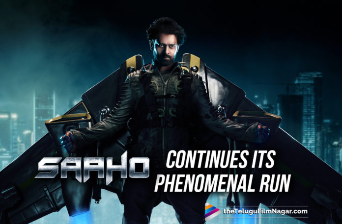 2019 Latest Telugu Film News, Telugu Film Updates, Telugu Filmnagar, Tollywood Cinema News, Saaho Conquers The Box Office, Saaho Box Office Collection, Saaho Movie Latest News, Saaho total collection, Saaho Creates a Record, Saaho Breaks Record New Record, 4th Position For Saaho In North America