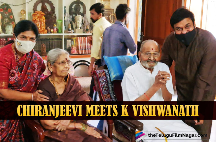 Chiranjeevi Seeks Blessings Of Legendary Director K Vishwanath On Diwali