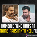 actor prabhas, Director Prashanth Neel, Hero Prabhas, Hombale Films, Hombale Films Hints At Prabhas And Prashanth Neel Film, Hombale Films Hints At Prabhas And Prashanth Neel Movie, KGF Makers Third Pan Indian Film On Cards, KGF Producers Hint So, latest telugu movies news, Latest Tollywood News, Prabhas, Prabhas And Prashanth Neel, Prabhas And Prashanth Neel Film, Prabhas And Prashanth Neel Film On Cards, Prabhas And Prashanth Neel Film On Cards: KGF Producers Hint So – Check Out, Prabhas And Prashanth Neel Latest Movie News, Prabhas Meets KGF Director Prashanth Neel Amid Collaboration Rumours, Prashanth Neel, Rebel Star Prabhas, Rebel Star Prabhas And Prashanth Neel Film On Cards, Telugu Film News 2020, Telugu Filmnagar, Tollywood Movie Updates