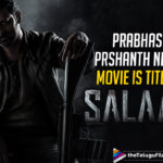 Salaar: Prabhas And Prashanth Neel's Action Drama Gets Announced