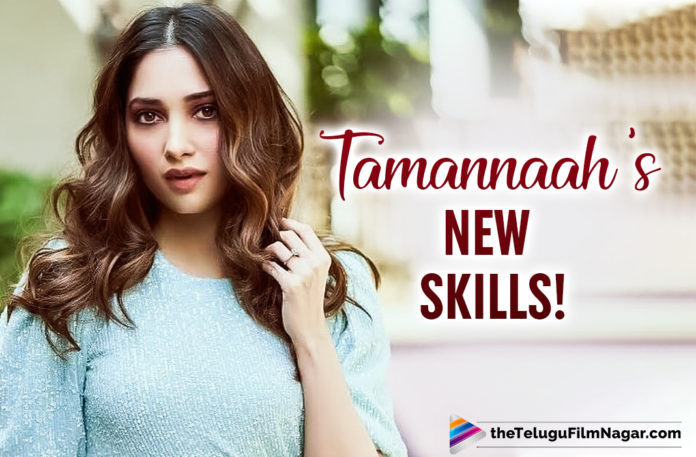 Tamannaah Shows Off Her Driving Skills On The Sets of Seetimaar