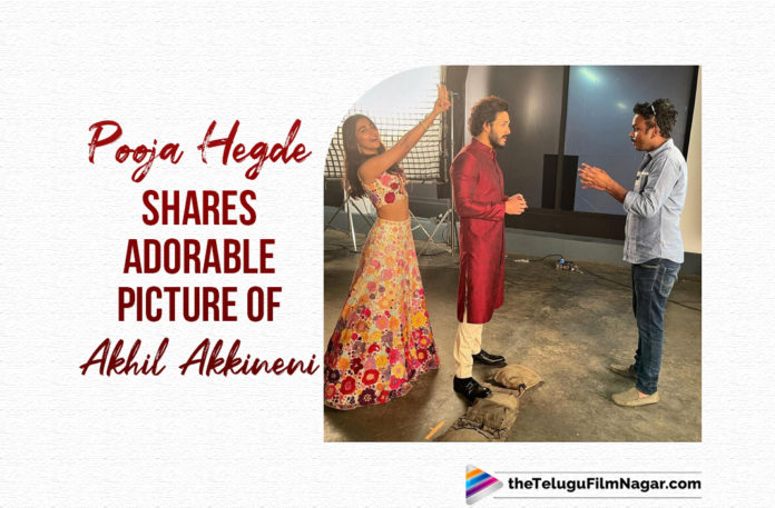 Pooja Hegde Shares An Adorable Picture From The Sets Of Most Eligible Bachelor,Telugu Filmnagar,Latest Telugu Movies News,Telugu Film News 2021,Tollywood Movie Updates,Latest Tollywood News,Pooja Hegde,Actress Pooja Hegde,Heroine Pooja Hegde,Pooja Hegde Latest News,Pooja Hegde Latest Film Updates,Pooja Hegde Most Eligible Bachelor,Most Eligible Bachelor,Most Eligible Bachelor Movie,Most Eligible Bachelor Telugu Movie,Most Eligible Bachelor Update,Most Eligible Bachelor BTS,Most Eligible Bachelor BTS Pics,Most Eligible Bachelor Pooja Hegde Picture,Akhil Akkineni,Akhil Akkineni Most Eligible Bachelor,Akhil Akkineni And Pooja Hegde Pic,Pooja Hegde Shares Adorable Picture Of Akhil Akkineni,Pooja Hegde New Movie,Pooja Hegde Shares Picture From Most Eligible Bachelor Sets,Pooja Hegde And Akhil Akkineni Picture
