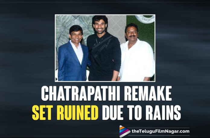 Bellamkonda Srinivas Chatrapathi Remake Movie Set Ruined Due To Rains,Telugu Filmnagar,Bellamkonda Srinivas Chatrapathi Remake,Bellamkonda Srinivas Chatrapathi Remake Movie,Chatrapathi Remake Movie,Chatrapathi Remake,Chatrapathi Hindi Remake,Bellamkonda Srinivas,Actor Bellamkonda Srinivas,Bellamkonda Srinivas New Movie,Bellamkonda Srinivas Movies,Bellamkonda Srinivas Chatrapathi Hindi Remake,Chatrapathi Hindi Remake Updates,Chatrapathi Remake New Update,Chatrapathi Remake Set Ruined Due To Rains,Chatrapathi Remake Set,Chatrapathi,Heavy Rains Damage Sets Of Chatrapathi Hindi Remake,Heavy Rains Damage Sets Bellamkonda Srinivas Chatrapathi Hindi Remake,Heavy Rains Damage Chatrapathi Hindi Remake Sets,Heavy Showers Damage Sets Of Chatrapathi Hindi Remake In Hyderabad,Chatrapathi Hindi Remake Movie Sets Damage,Chatrapathi Remake Movie Sets Damage,Heavy Rains Cause 3 Crore Loss To Chatrapathi Remake,Hyderabad Rains,Hyderabad Rains Cause Damage To The Rs 3 Crore Sets Of Chatrapathi Remake,Bellamkonda Sai Sreenivas Starrer Chatrapathi Remake,Chatrapathi Remake Rs 3 Crore Sets Damage