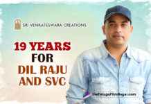 19 Years For Dil Raju and His Film Production House Sri Venkateswara Creations,Telugu Filmnagar,Latest Telugu Movies News,Telugu Film News 2022,Tollywood Movie Updates,Tollywood Latest News, Dil Raju,Producer Dil Raju,Ace Producer Dil Raju,Dil Raju Film Production House Completes 19years,19 years For Dil Raju Production house,Dil Raju Production House Sri Venkateswara Creations, Sri Venkateswara Creation Completes 19 Years,Dil Raju's Sri Venkateswara Creations Completes 19 Years,Under Sri Venkateswara Creation Banners Block Buster Movies are Arya,Bhadra,Bommarillu,Parugu, Brindavanam and Mr. Perfect,Multi starrers from Seetamma Vaakitlo Sirimalle Chettu,F2 Fun And Frustration