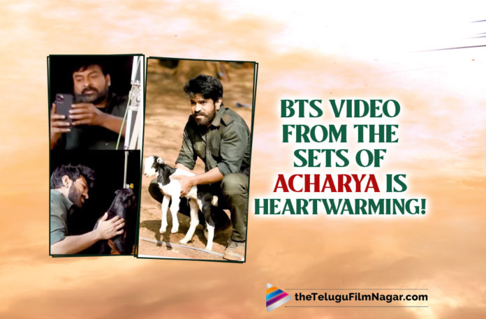 BTS Video From The Sets Of Acharya Is Heartwarming!,Telugu Filmnagar,Latest Telugu Movies News,Telugu Film News 2022,Tollywood Movie Updates,Tollywood Latest News, Acharya,Acharya Telugu Movie,Acharya Multi Starrer Movie,Acharya new Movie Updates,Acharya Upcoming Movie,Chiranjeevi and Ram Charan movie Acharya,Acharya BTS Video, Acharya BTS Video From Sets of Acharya Movie,Heartwarming BTS Video From The sets Of Acharya movie,Chiranjeevi and Ram Charan MultiStarrer Movie Acharya