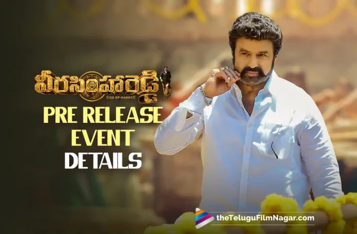 Veera Simha Reddy Pre Release Event Details,Telugu Filmnagar,Latest Telugu Movies News,Telugu Film News 2022,Tollywood Movie Updates,Latest Tollywood News,Veera Simha Reddy,Veera Simha Reddy Movie,Veera Simha Reddy Telugu Movie,Veera Simha Reddy Movie Updates,Veera Simha Reddy Telugu Movie Latest News,Veera Simha Reddy Movie Live Updates,Veera Simha Reddy Movie Pre Release Event Details,Veera Simha Reddy Telugu Movie Pre Release Event Details,Balakrishna,Shruti Haasan