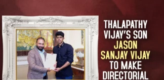 Thalapathy Vijay’s Son Jason Sanjay Vijay To Make His Directorial Debut