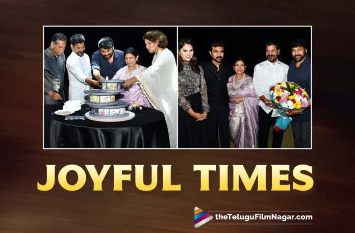 Chiranjeevi-CM Revanth Reddy-Padma Vibhushan Party At Upasana's Parents Farmhouse