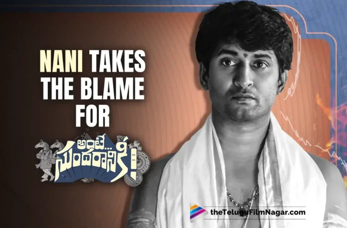 Nani blames no one but himself for Ante Sundaraniki's flop