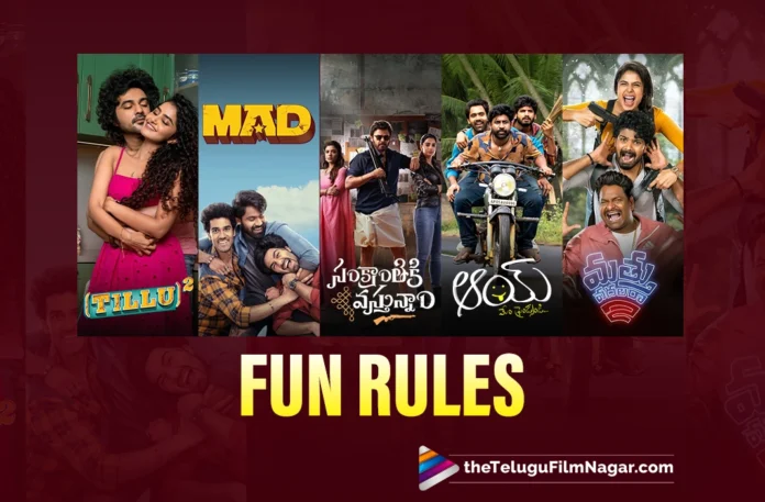 Big Banners, Big Laughs: Comedy Gold at the Telugu Box Office,Telugu Filmnagar,Latest Telugu Movies News,Latest Tollywood Updates,Telugu Film News 2025,Tollywood Movie Updates,Latest Tollywood Movie Updates,Telugu Cinema News 2025,Telugu box office comedy movies,Big banners Telugu cinema,Comedy gold Telugu films,Telugu box office hits comedy genre,Popular comedy actors Telugu industry,Sankranthiki Vasthunam Movie,MAD Movie,Tillu Square Movie,Aay Movie,Mathu Vadalara 2 Movie