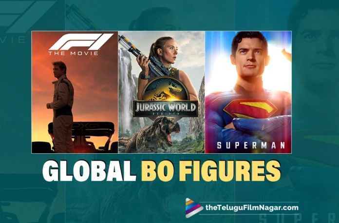 BO Battle Diverse Performances for F1, Jurassic World, and Superman