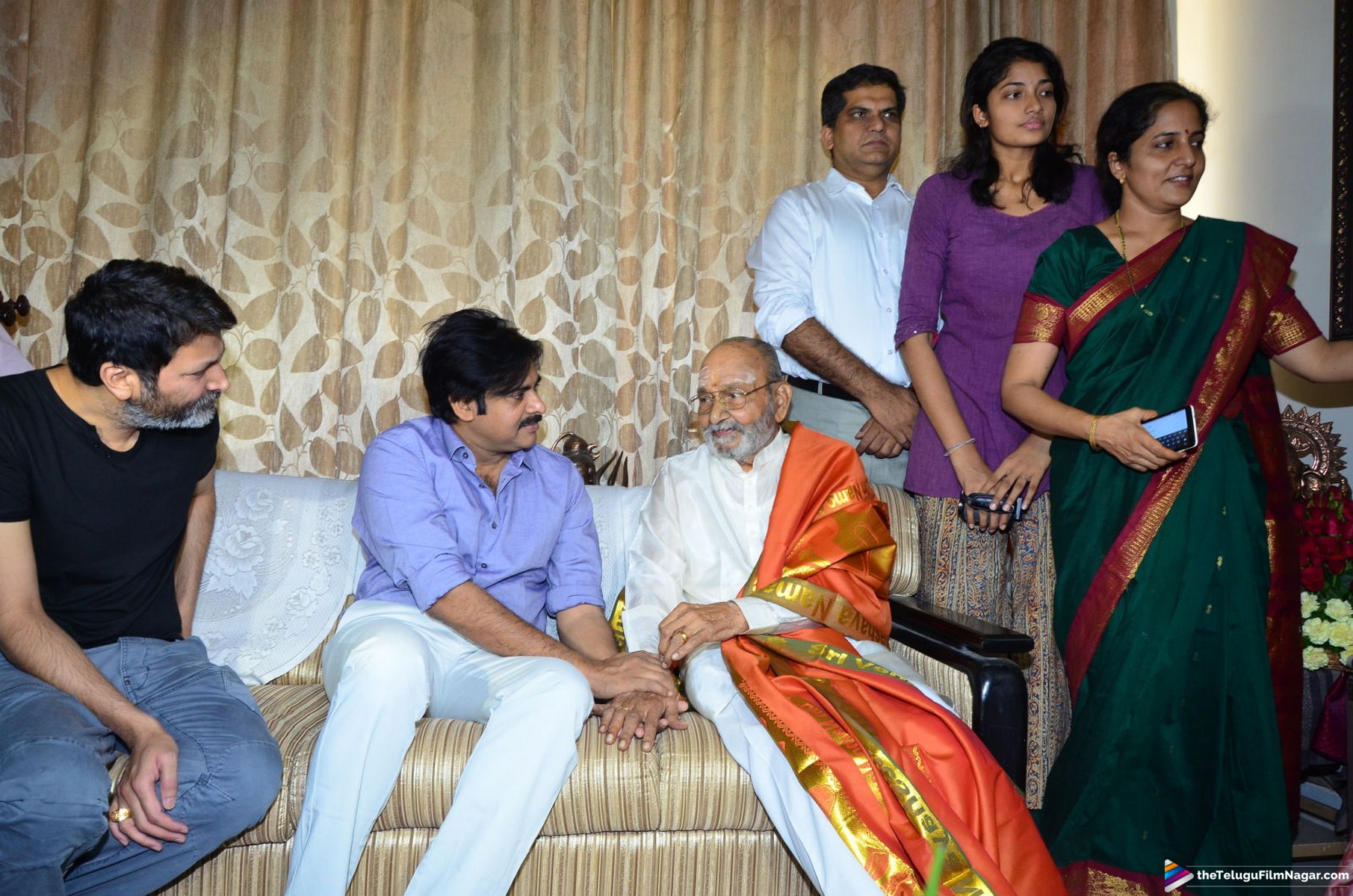 Pawan Kalyan and Trivikram Meets Director K Viswanath 