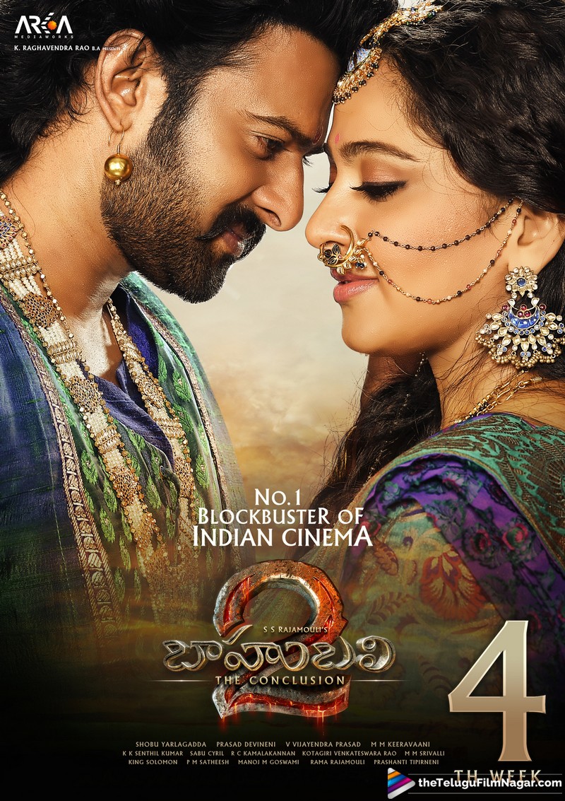 Baahubali 2 The Conclusion 4th Week Posters Telugu Filmnagar