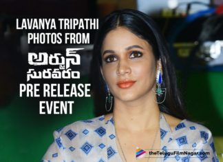 Lavanya Tripathi Photos From Arjun Suravaram Movie Pre Release Event