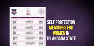Women’s Safety – Telangana State Issues She Teams Toll Free Numbers
