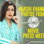 Raashi Khanna Photos From Venky Mama Movie Press Meet