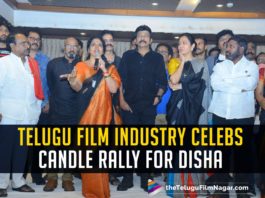 Telugu Film Industry Celebs Candle Rally For Disha