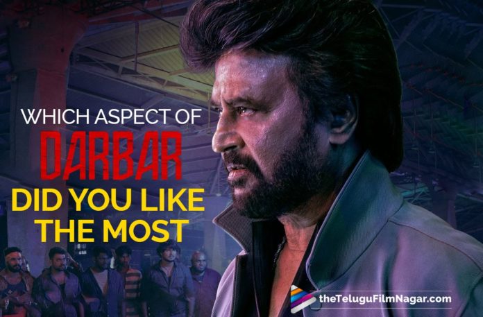Darbar Movie Public Talk, Darbar Movie Review, Darbar Movie Updates, Darbar Review, Darbar Telugu Movie Latest News, Darbar Telugu Movie Public Response, Darbar Telugu Movie Review, latest telugu movies news, Telugu Film News 2020, Telugu Filmnagar, Tollywood Movie Updates, Which Aspect Of Darbar Did You Like The Most
