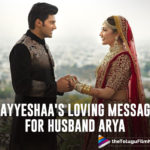 On Their First Wedding Anniversary, Sayyeshaa Posts A Loving Message For Husband Arya