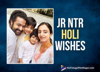 On the occasion of Holi, Jr NTR wishes his fans with an adorable family pic