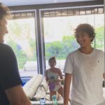 Mahesh Babu And His Kids Indulge In A Fun Conversation Before Hitting Off The Pool