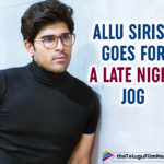 Allu Sirish Steps Out At Night For A Quick Jog Session- View Pic