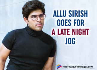 Allu Sirish Steps Out At Night For A Quick Jog Session- View Pic