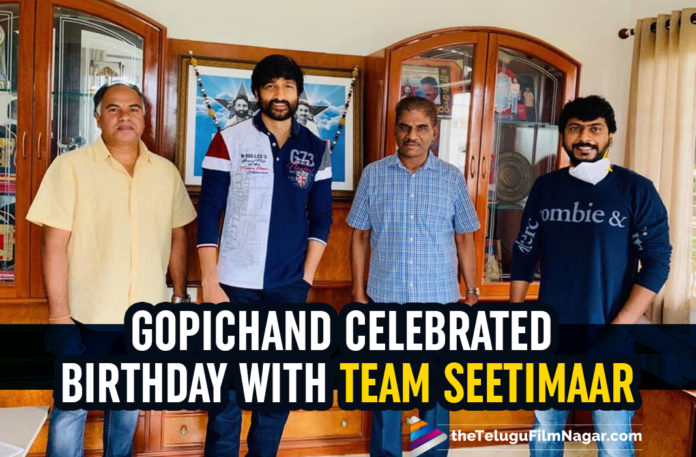 Gopichand Celebrated His Birthday With Seetimar Team By Maintaining COVID 19 Norms