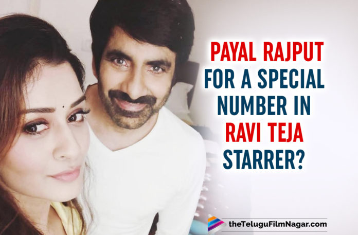 Payal Rajput Is On Board For An Item Song For This Ravi Teja Starrer