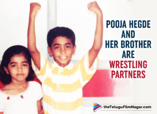 Pooja Hegde Is The Victim Of Wrestling In THIS Cutest Throwback Picture with her brother