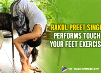 Rakul Preet Singh Bends Like A Pro In This ‘Touch Your Feet’ Exercise; Take A Look