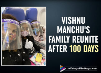 Vishnu Manchu’s Wife Viranca And Kids Get Back To India After 100 Days