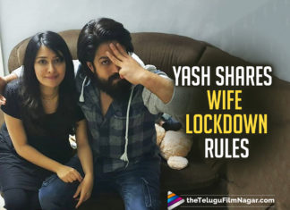 Yash Shares Wife Friendly Lockdown Rules Made By Radhika Pandit