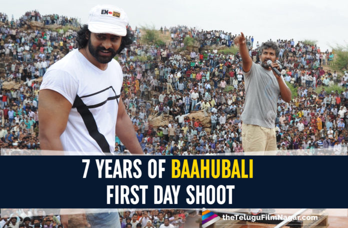 Baahubali Unseen Images: First Day Shoot Of Rajamouli And Prabhas