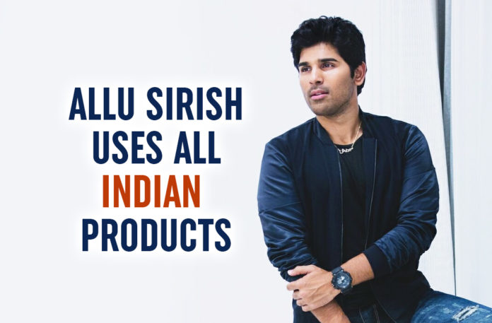 Allu Sirish Is Following The New Indian Initiative ‘Go local’