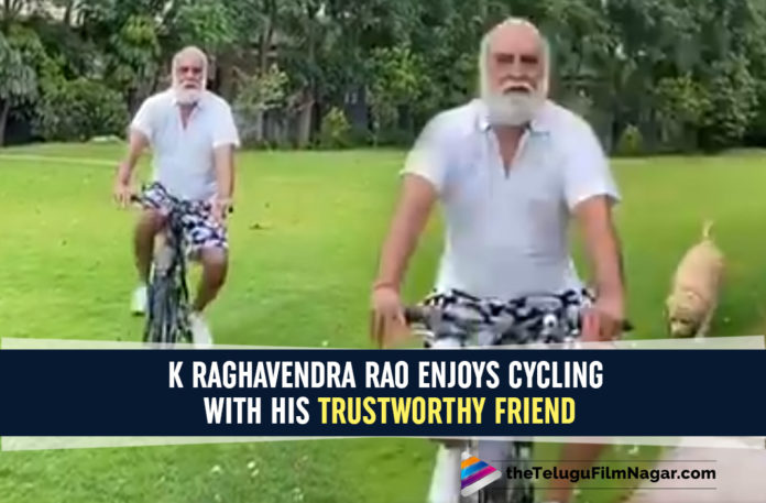 K Raghavendra Rao Enjoys Cycling With His Trustworthy Friend
