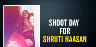 Shruti Haasan Shares A Glimpse Of Her Shoot Day