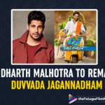 Allu Arjun’s Duvvada Jagannadham To Be Remade In Hindi With Sidharth Malhotra