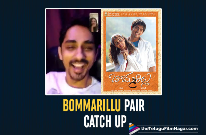 Siddharth And Genelia Catch Up Over Video Call To Discuss Bommarillu