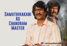 Samuthirakani Looks Intriguing As Chandram Master In A New Poster For Aakashavaani