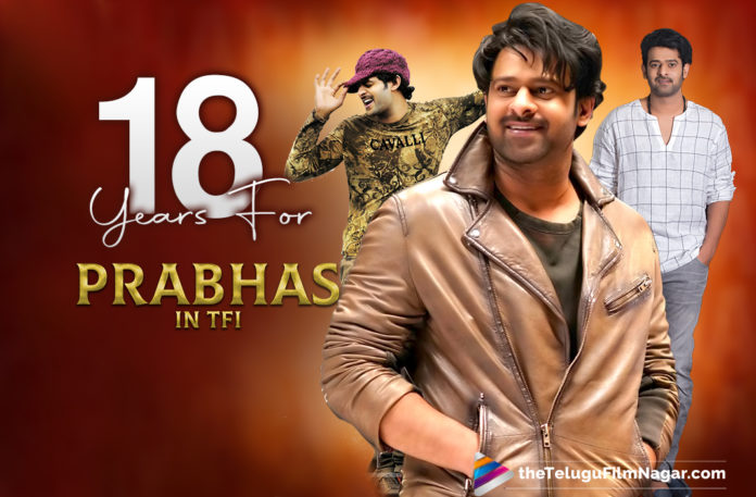 18 years of Prabhas: Fans celebrate As The Actor Completes Yet Another Milestone In His Career