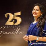 Singer Sunitha Completes 25 Years Of Glorious Career In Tollywood