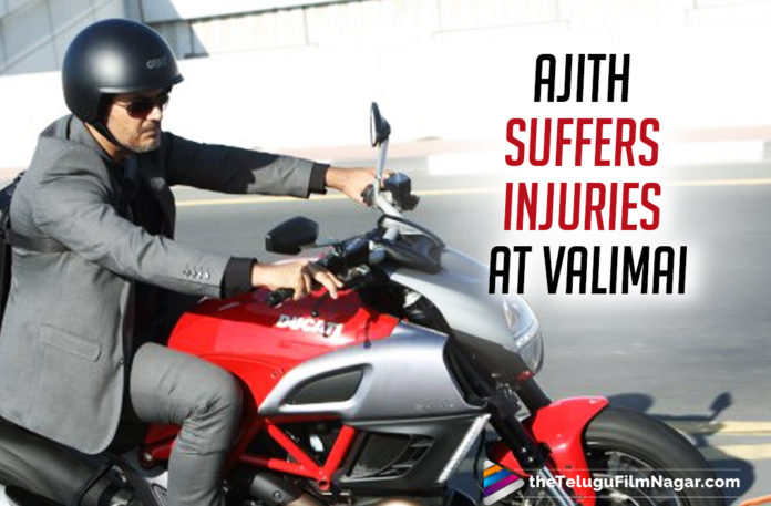 Valimai: Thala Ajith Suffers Minor Injuries While Performing A Stunt