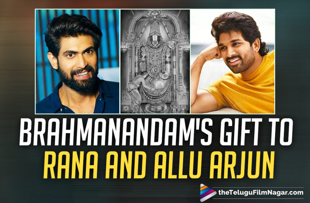 Rana Daggubati And Allu Arjun Receive A Hand Drawn Sketch Of Lord