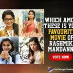 Birthday Specials: Which Among These Is Your Favourite Movie Of Rashmika Mandanna,Chalo,Chalo Movie,Geetha Govindam,Dear Comrade,Sarileru Neekevvaru,Bheeshma,Sulthan,Sulthan Movie,Sulthan Telugu Movie,Telugu Filmnagar Wishes,Rashmika Mandanna Birthday,Rashmika Mandanna,Actress Rashmika Mandanna,Heroine Rashmika Mandanna,Birthday Specials,Rashmika Mandanna Birthday Special,Rashmika Mandanna Birthday Poll,Happy Birthday Rashmika Mandanna,Rashmika Mandanna Best Movie,Rashmika Mandanna Latest and Upcoming Films,Which Among These Is Your Favourite Movie Of Rashmika,TFN Wishes,Favourite Movie Of Actress Rashmika Mandanna,Best Movies Of Rashmika Mandanna,Best Telugu Movies of Rashmika Mandanna,Best Movies of Karnataka Crush Rashmika,Rashmika Mandanna Popular Films,Rashmika Mandanna Movies,Rashmika New Movies,#HBDRashmikaMandanna,#HappyBirthdayRashmikaMandanna
