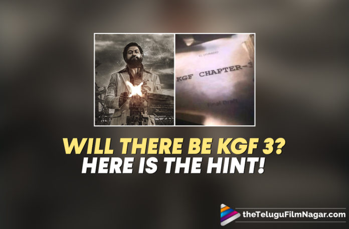 KGF:Chapter 3 On Cards? Makers Give A Hint!,Telugu Filmnagar,Latest Telugu Movies News,Telugu Film News 2022,Tollywood Movie Updates,Tollywood Latest News, KGF2 Movie Updates,KGF 2 movie latest updates,KGF2 Blockbuster hit movie,KGF2 Creates Records,KGF2 Sensational Hit,Maker Of KGF2 Give A hint on KGF3 Movie, KGF2 Makers Prashanth Neel Give Hints on KGF3 Movie updates,Latest Updates From KGF3 Movie,KGF3 Movie On Cards say Movie Makers,KGF Makers Give an Hint On KGF Chpater 3, Director Prashant Neel,KGF Chpater 2 Director prashant Neel,#KGFChapter3 Pan World Cinema