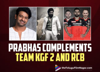 Prabhas Wishes More Power To Team KGF 2 And RCB, Being Thanked!,Telugu Filmnagar,Latest Telugu Movies News,Telugu Film News 2022,Tollywood Movie Updates,Tollywood Latest News, Prabhas,Hero Prabhas,Pan India Star Prabhas,Prabhas Upcoming Movie,Prabhas whishes to Team KGF and RCB,Prabhas Wihses to More Power to Team KGF and RCB,Prabhas New Movie Updates, Prabhas Upcoming Pan India Movie,Prabhas Salaar Movie Updates,Kannada Superstar Yash KGF Chapter 2 Movie,Rebel Star Prabhas extended his support to KGF 2 and Royal Challengers Bangalore, Baahubali Star Prabhas,Prabhas in Instagram and shared the KGF- RCB combination video