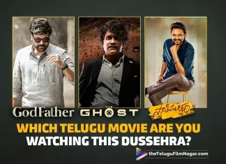 GodFather The Ghost And Swathimuthyam? Which Telugu Movie Are You Watching This Dussehra?, Which Telugu Movie Are You Watching This Dussehra, The Ghost And Swathimuthyam Movies, political drama, action thriller, decent family entertainer, the three films that will be released on October 5th for Dussehra, GodFather Telugu Movie Review,GodFather Movie Review,GodFather Review,GodFather Telugu Review, GodFather Movie Review And Rating,GodFather Movie - Telugu,GodFather First Review,GodFather Critics Review, The Ghost Telugu Movie Review,The Ghost Movie Review,The Ghost Review,The Ghost Telugu Review,The Ghost Movie Review And Rating, The Ghost Movie - Telugu,The Ghost First Review,The Ghost Critics Review,The Ghost (2022) - Movie, Swathimuthyam Telugu Movie Review,Swathimuthyam Movie Review,Swathimuthyam Review, Swathimuthyam Telugu Review,Swathimuthyam Movie Review And Rating,Swathimuthyam Movie - Telugu, Telugu Movie Reviews 2022,Latest Telugu Reviews,Latest 2022 Telugu Movie,2022 Telugu Reviews, 2022 Latest Telugu Movie Review,Latest Telugu Movie Reviews 2022,2022 Latest Telugu Reviews,Latest Telugu Movies 2022,Telugu Filmnagar,New Telugu Movies 2022,Latest Movie Review,New Telugu Reviews 2022,Telugu Reviews,Telugu Movie Reviews, Latest Tollywood Reviews,Latest Telugu Movie Reviews,Telugu Cinema Reviews,New Telugu Movie Reviews 2022