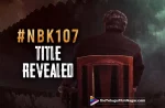 NBK107 Title Revealed: Veera Simha Reddy Is The Title For Balakrishna’s Upcoming Movie With Gopichandh Malineni.